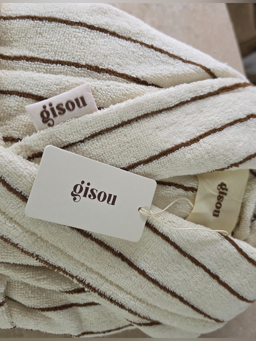Gisou Striped Bath Robe - Picture 4 of 6
